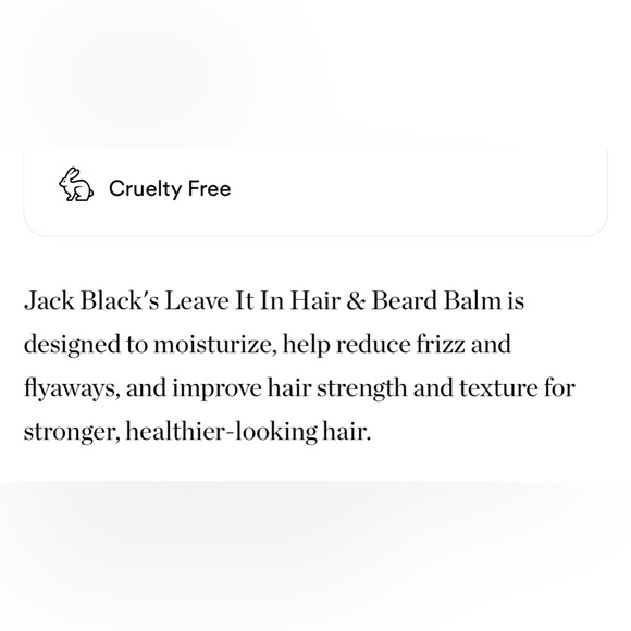 $4❤️‍🔥 LAST 1! Jack Black Leave It In Hair & Beard Balm w/ Squalane Jojoba 2PK - Picture 5 of 8